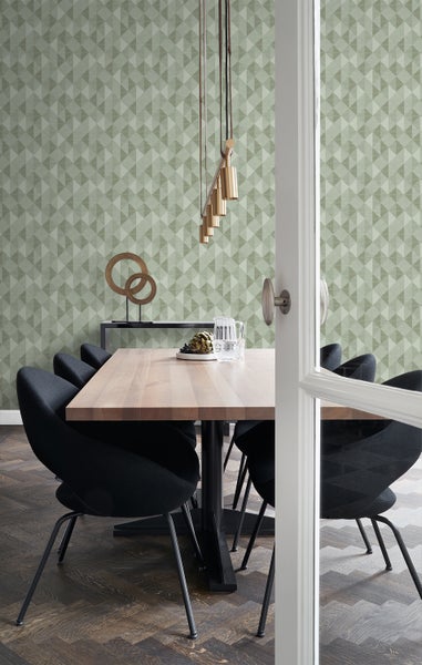 Origin Wallcoverings Tapete 3D Grasmuster Hell Graugrün - 50 x 900 cm - 347883