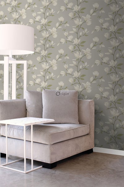 Origin Wallcoverings Tapete Magnolie Grün - 53 cm x 10.05 m - 347046