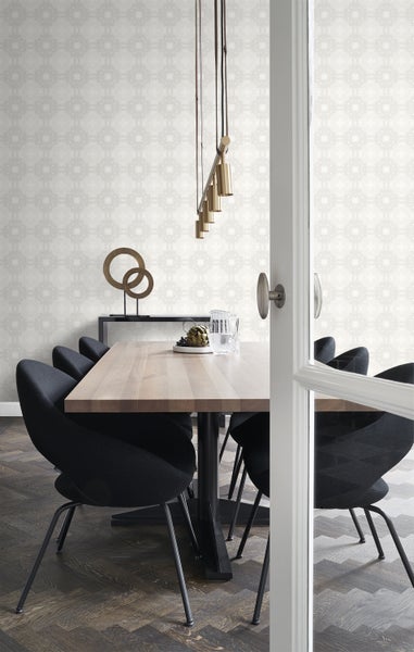 Origin Wallcoverings Tapete grafische Form Weiß - 53 cm x 10.05 m - 346219
