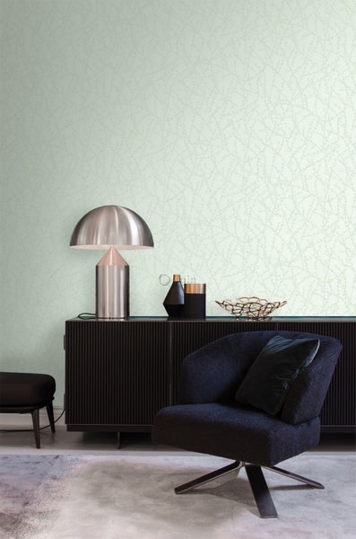 Origin Wallcoverings Tapete Blüte Mintgrün - 53 cm x 10.05 m - 345735
