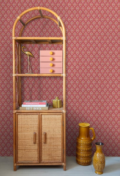 ESTAhome Tapete Blumenmuster Rosa - 50 x 900 cm - 131544