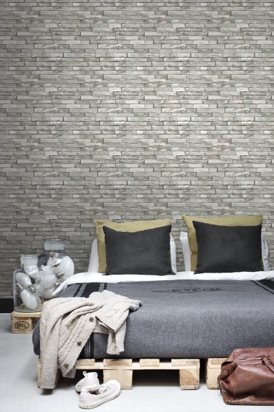 ESTAhome Tapete Holz-Motiv Weiß und Hellblau - 53 cm x 10,05 m - 138240
