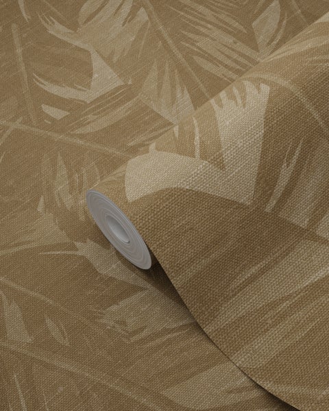 Origin Wallcoverings Tapete Bananenblätter Beigebraun - 50 x 900 cm - 348055