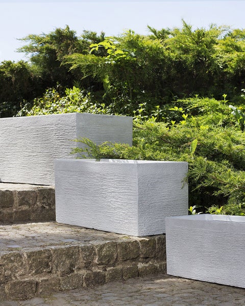 Blumenkübel MYRA Keramik 60 cm Weiß