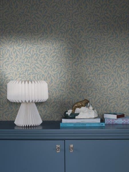 Borastapeter Tapete Blätter Graublau - 53 cm x 10.05 m - 660587