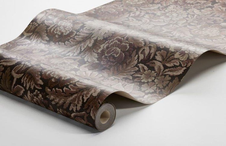 Borastapeter Tapete Blumenmuster Terrakotta - 53 cm x 10.05 m - 660220