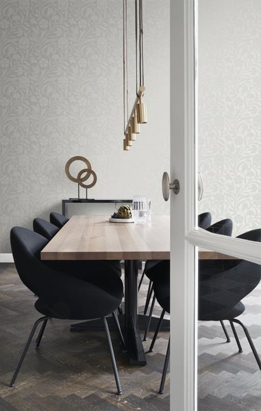 Origin Wallcoverings Tapete Blumen Grau - 53 cm x 10.05 m - 346636