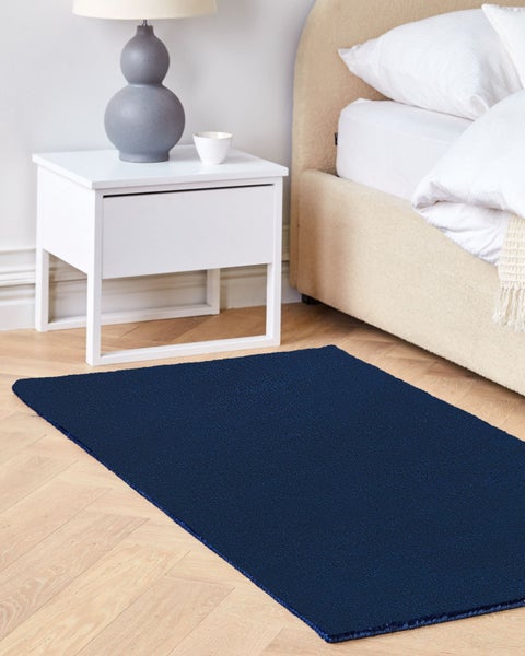 Teppich GESI II Marineblau 80 x 150 cm Viskose