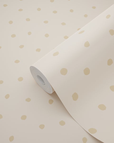 ESTAhome Tapete Punkte Beige - 53 cm x 10.05 m - 139722