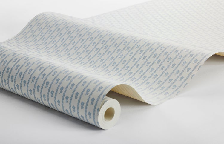 Borastapeter Tapete Blumen Blau - 53 cm x 10.05 m - 662673