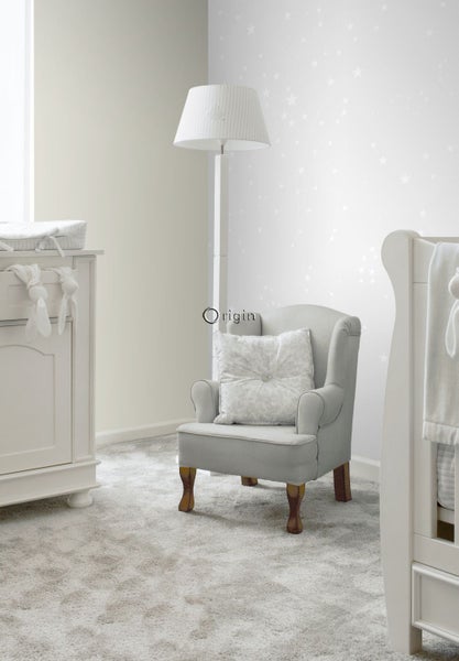 Origin Wallcoverings Fototapete Sternenhimmel Hellgrau und Weiß - 200 x 279 cm - 357209