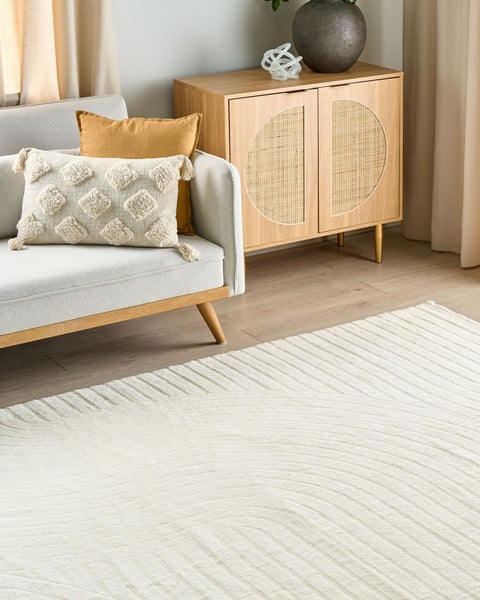 Teppich DAGARI Beige 200 x 300 cm Wolle