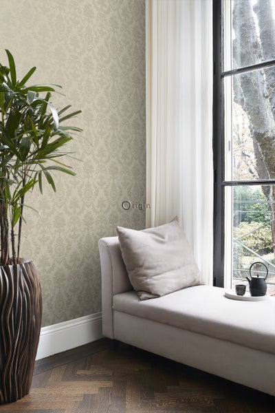 Origin Wallcoverings Tapete Ornamente Taupe - 53 cm x 10.05 m - 326136