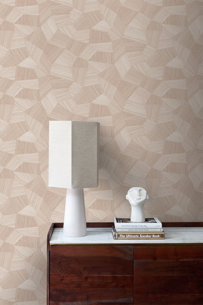 Origin Wallcoverings Tapete 3D-Muster Hellrosa - 53 cm x 10.05 m - 347985