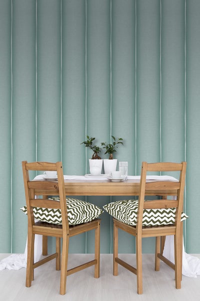 Sanders und Sanders Tapete Streifen Grautürkis - 53 cm x 10 m - 640028