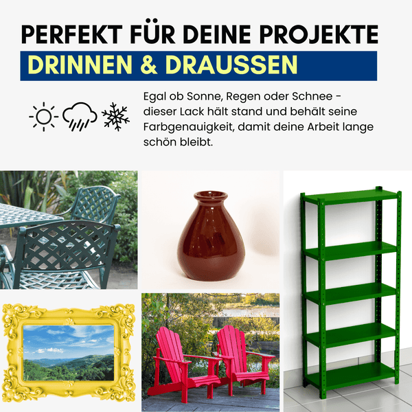 COLORS Sprühlack 400ml RAL8011 Nussbraun Glanz