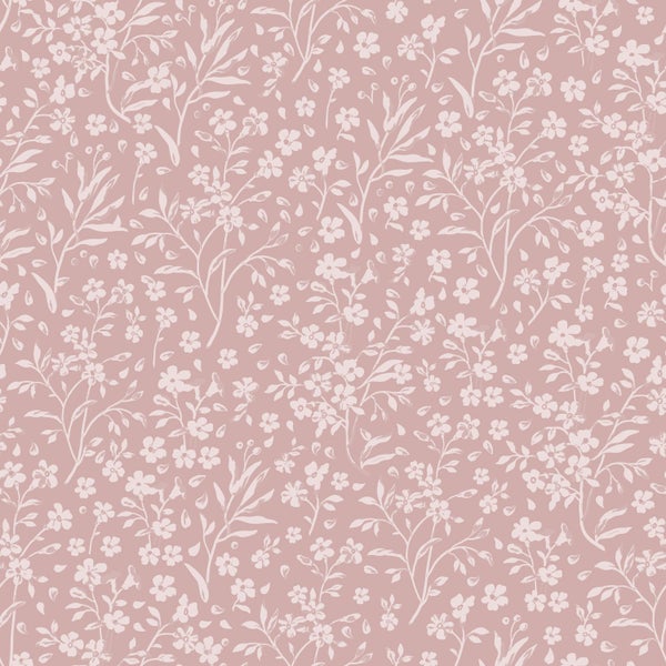 ESTAhome Tapete Blumen Rosa - 53 cm x 10.05 m - 139884