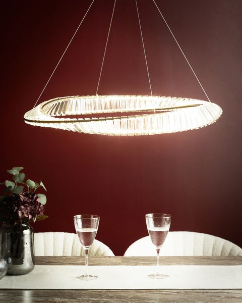 LED Kronleuchter ROSENDE Metall Gold