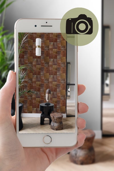 Origin Wallcoverings Tapete Kelim-Patchwork Rostbraun - 53 cm x 10.05 m - 347465