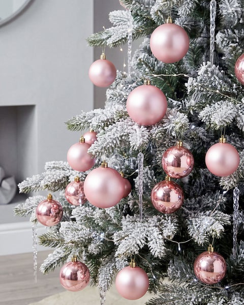 Weihnachtskugel 36er Set BYGDIN Rosa
