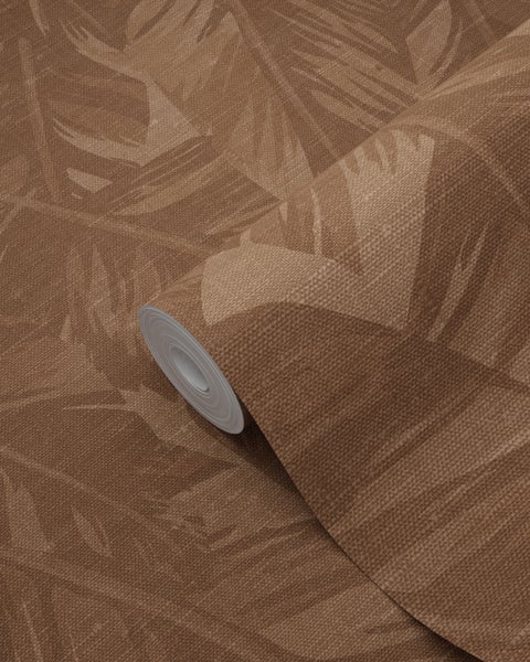Origin Wallcoverings Tapete Bananenblätter Terrakottabraun - 50 x 900 cm - 348057