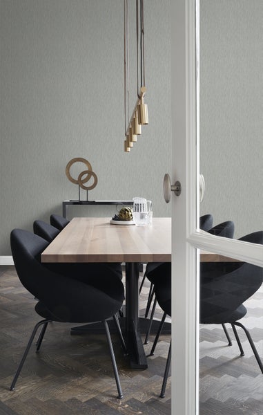 Origin Wallcoverings Tapete 3D Grasmuster Leinen-Optik Taupe - 53 cm x 10.05 m - 347314