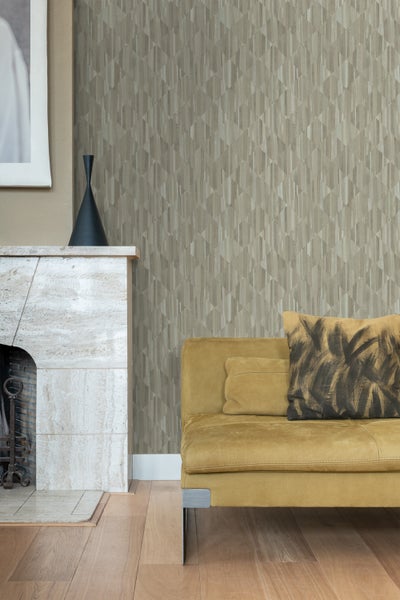 Origin Wallcoverings Tapete 3D Holzoptik Taupe - 50 x 900 cm - 347867