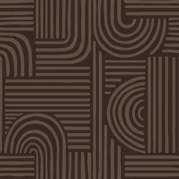 ESTAhome Tapete 3D-Muster Dunkelbraun - 50 x 900 cm - 139940