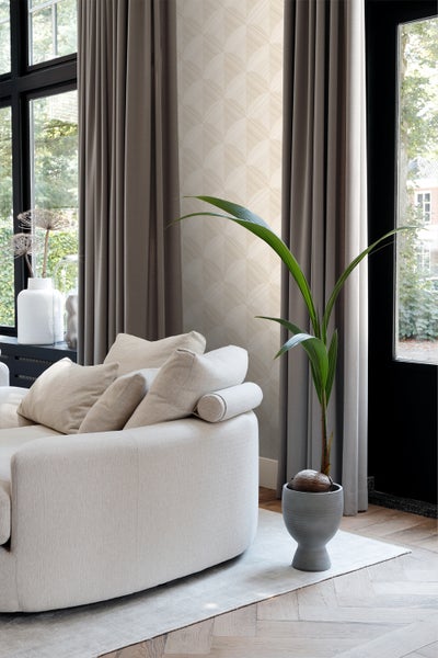 Origin Wallcoverings Tapete 3D Muster Hellbeige - 53 cm x 10.05 m - 347935