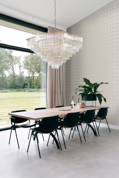 Origin Wallcoverings Tapete große verwitterte Kugeln Silber - 53 cm x 10.05 m - 347607