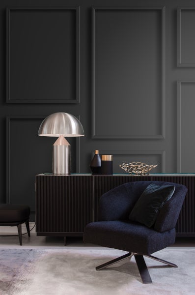 Origin Wallcoverings Fototapete Holzwandverkleidung Schwarz - 3 x 2.79 m - 357337