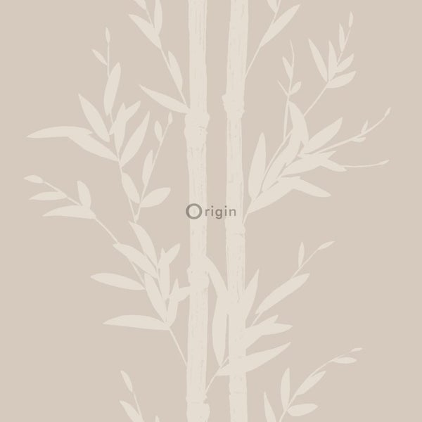 Origin Wallcoverings Tapete Bambusmuster Silber - 53 cm x 10.05 m - 345751