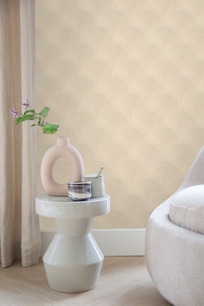 ESTAhome Tapete 3D Muster Beige - 50 x 900 cm - 131101