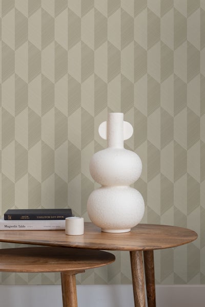 Origin Wallcoverings Tapete 3D Muster Seladongrün - 50 x 900 cm - 348035