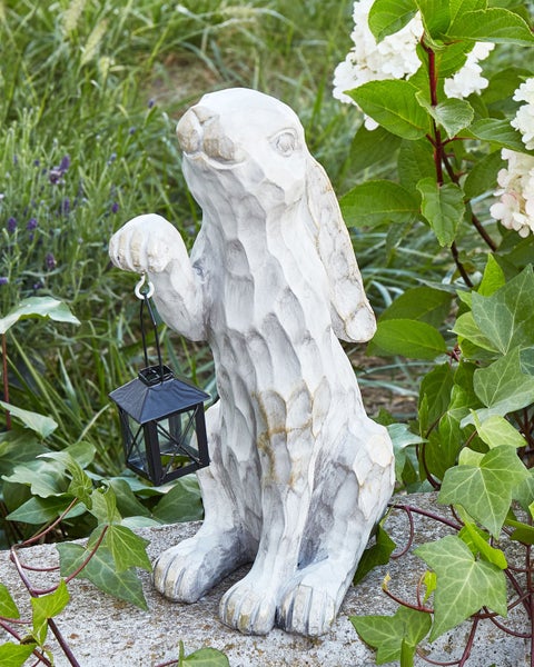 Dekofigur Hasenform weiß 37 cm GERLAND