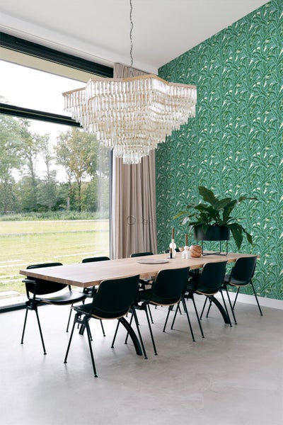 Origin Wallcoverings Tapete Palmblätter Grün - 53 cm x 10.05 m - 347437