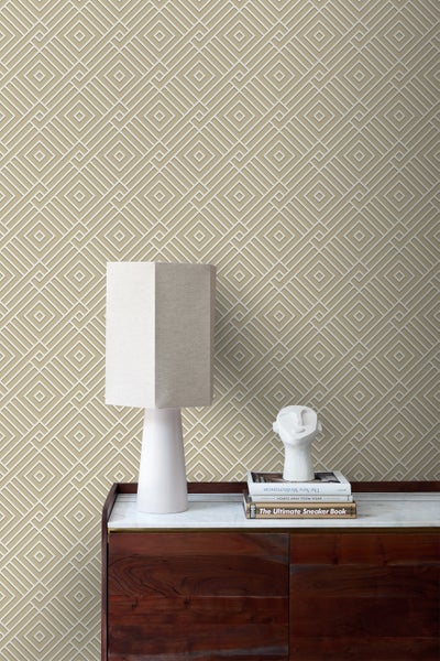 Origin Wallcoverings Tapete 3D grafisches Motiv Beige - 50 x 900 cm - 347978