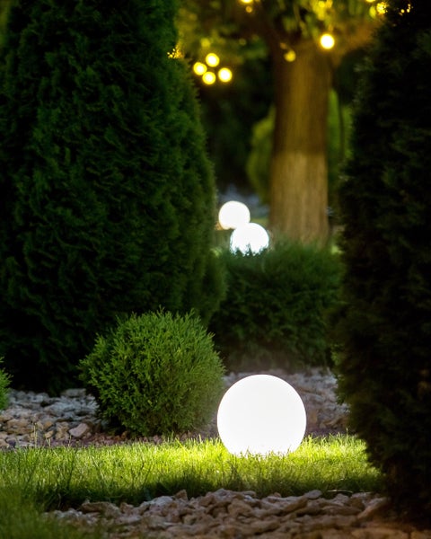 LED- Kugelleuchte für den Außenbereich JOCOY Cremeweiß
