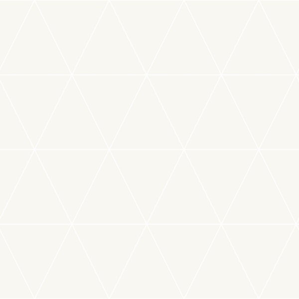 Origin Wallcoverings Tapete grafische Dreiecke Weiß - 53 cm x 10.05 m - 347706