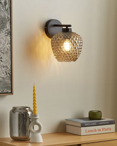 Wandlampe SHERRY Metall Grau