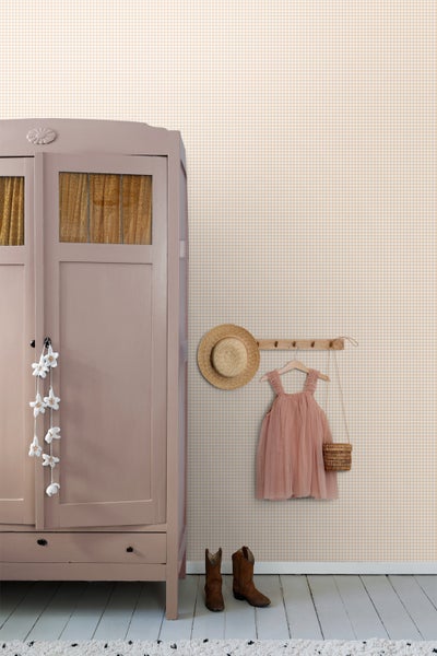 ESTAhome Tapete Streifenmuster Terrakotta - 50 x 900 cm - 131642