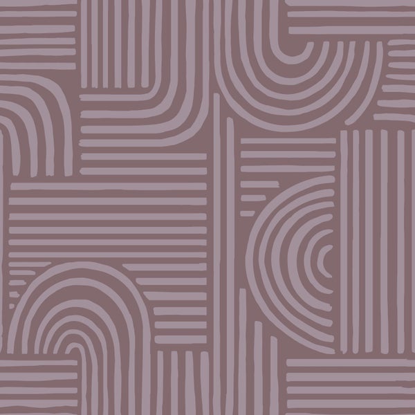 ESTAhome Tapete 3D-Muster mauve-violett - 50 x 900 cm - 131487
