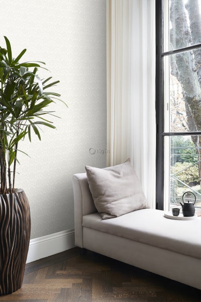Origin Wallcoverings Tapete Ornamente Weiß - 53 cm x 10,05 m - 346201