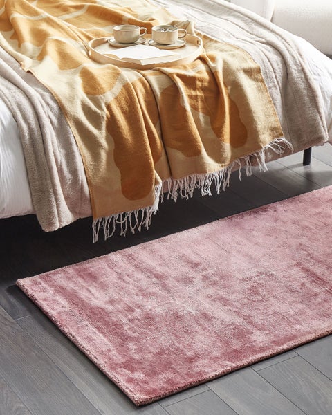 Teppich GESI II Rosa 80 x 150 cm Viskose