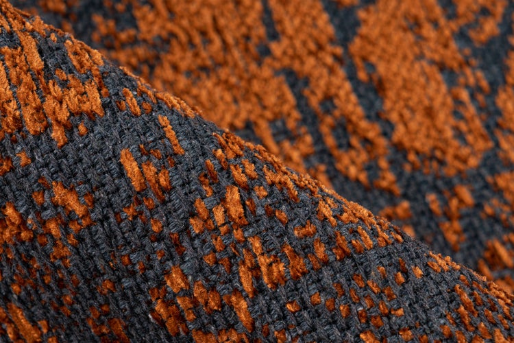 Flachflor Teppich Bukola Orange Used-Look, Modern 80 x 150 cm