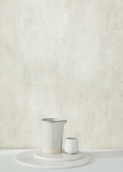 Masureel Tapete Beton-Optik Weiß - 53 cm x 10.05 m - 630798