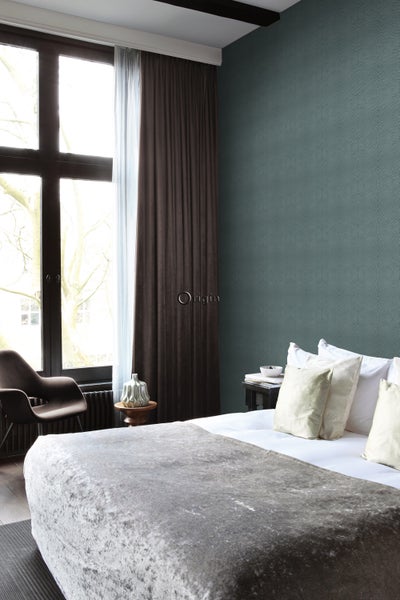 Origin Wallcoverings Tapete Tierhautmuster Petrolblau - 53 cm x 10.05 m - 347312