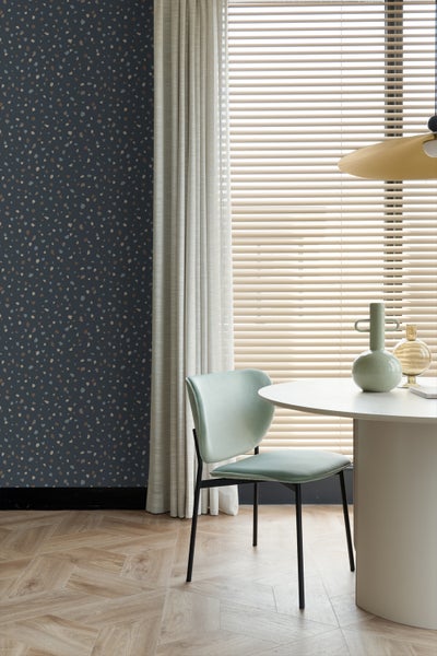 ESTAhome Tapete Terrazzo-Motiv Dunkelblau - 50 x 900 cm - 139828