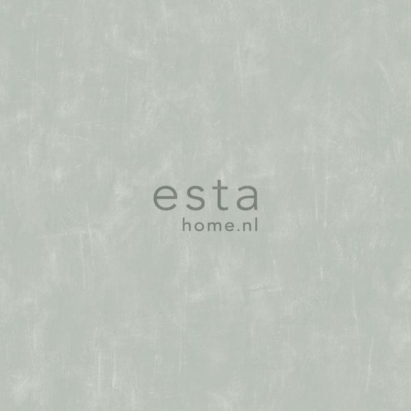 ESTAhome Tapete Kreidefarbe-Look Grau - 53 cm x 10.05 m - 128004
