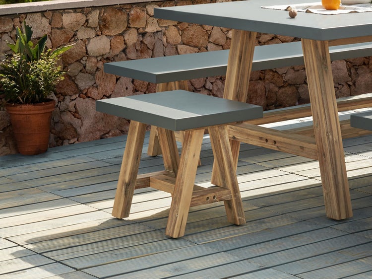 Gartenhocker TONNARE Grau